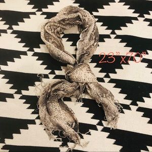 Super cool snakeskin-print scarf